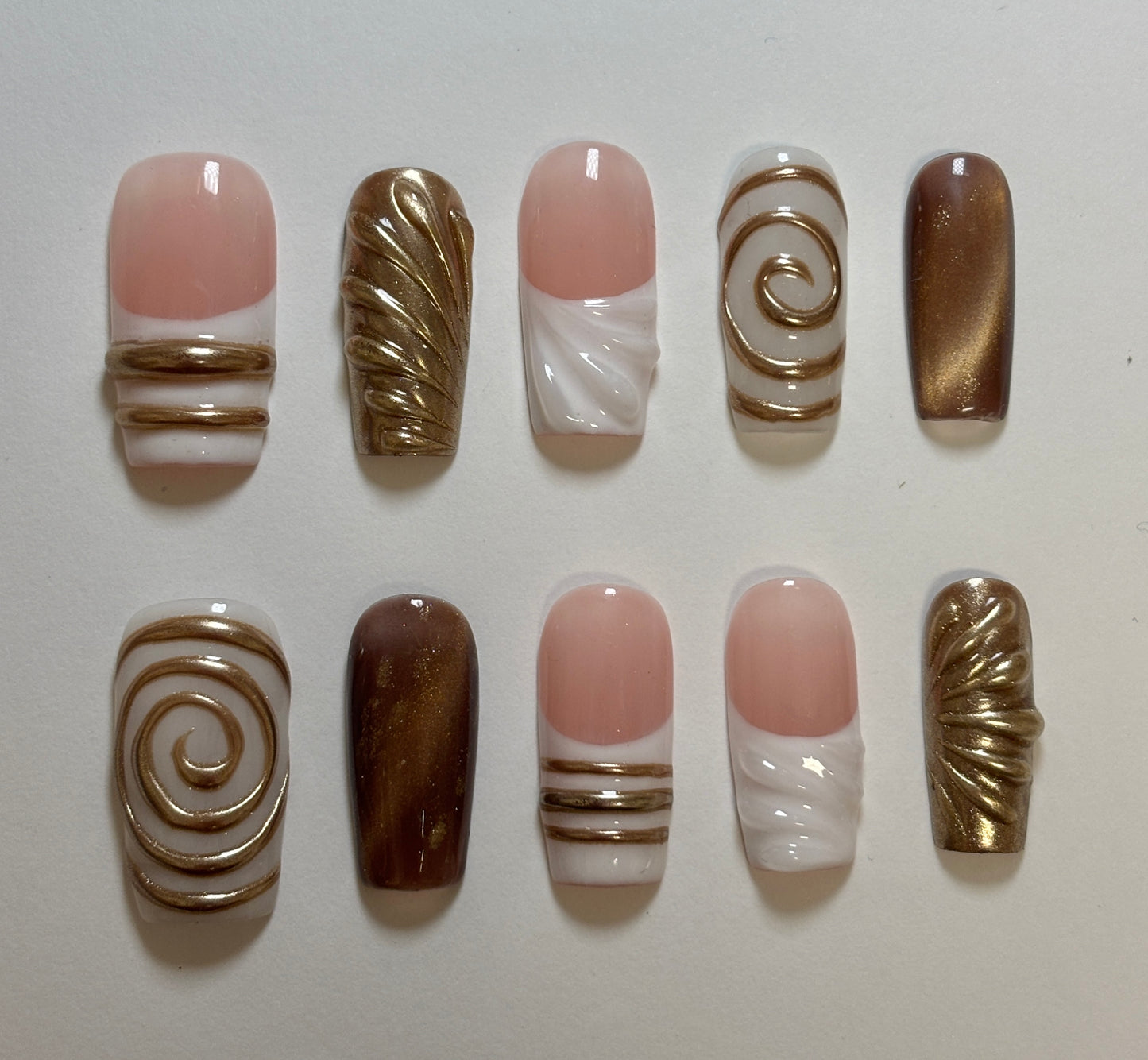 Gold French Square Set
